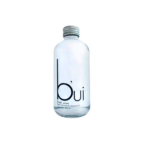 Agua Mineral Bui Sin Gas Vidrio 290 ML Caja con 24 Botellas