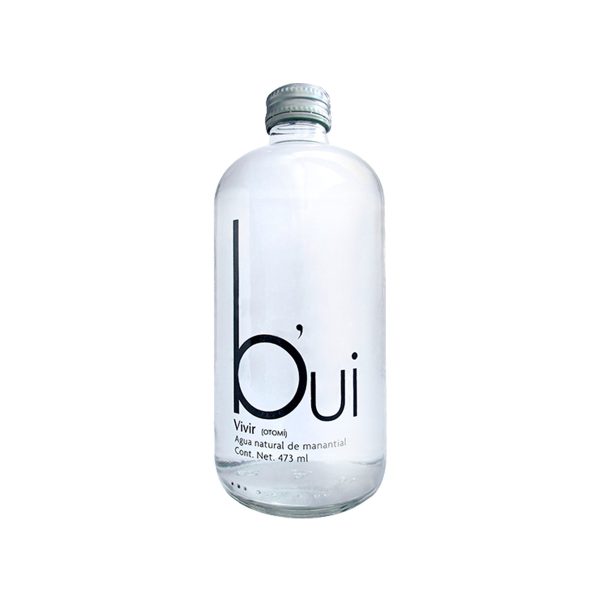 Agua Mineral Bui Sin Gas Vidrio 473 ML Caja con 12 Botellas