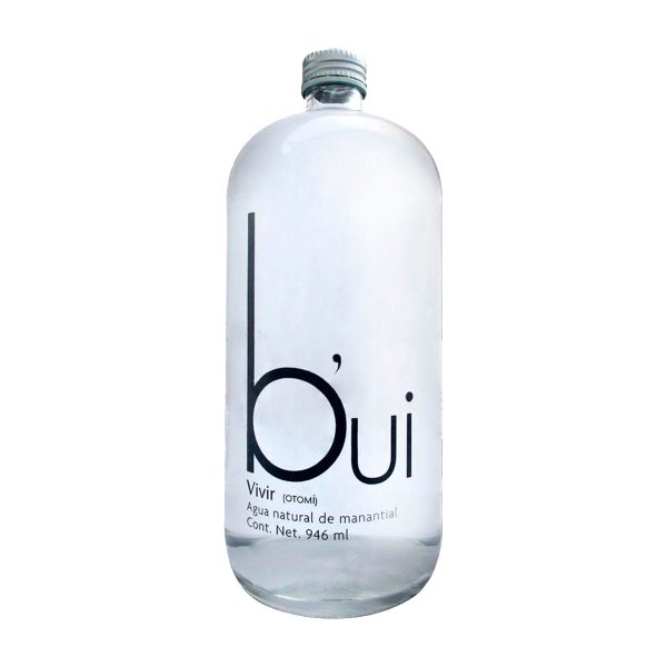 Agua Mineral Bui Sin Gas Vidrio 946 ML Caja con 12 Botellas